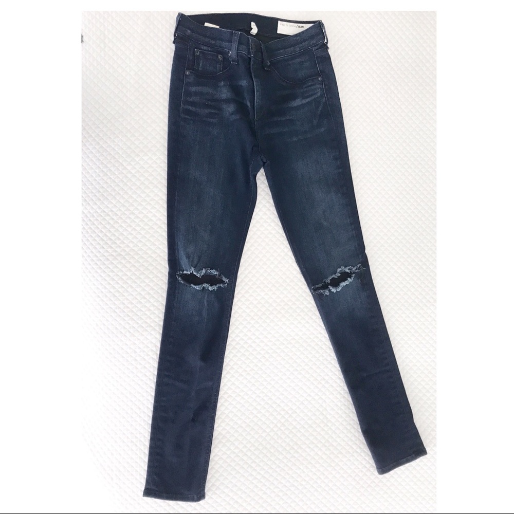 Rag & Bone Distressed Skinny Jeans